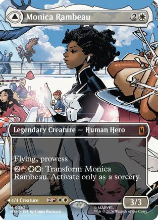 Monica Rambeau // Photon, Living Light (Borderless) (345) Foil - Marvel Super Heroes