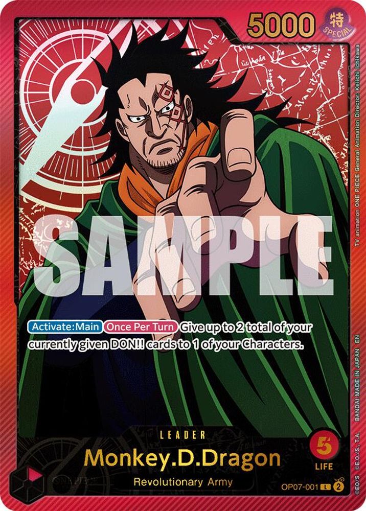 Monkey.D.Dragon (SPR) (OP07-001) Foil