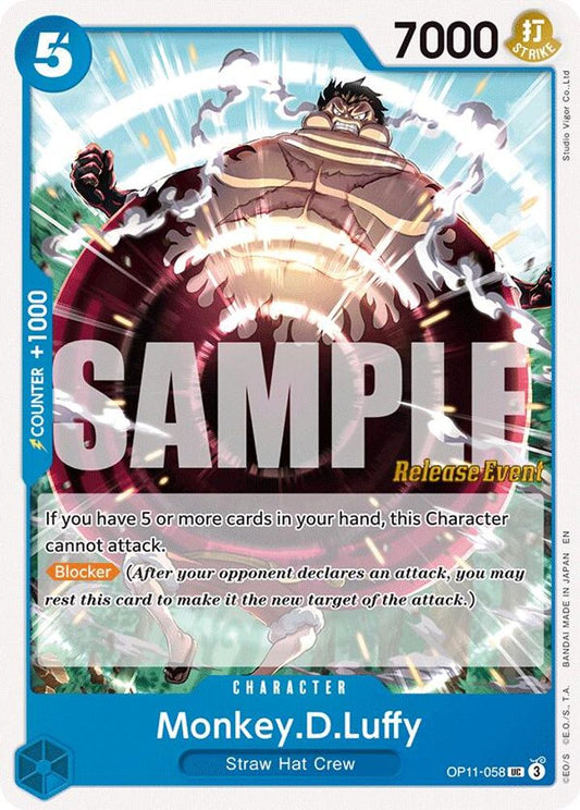 Monkey.D.Luffy (058) (OP11-058) Release Event Cards