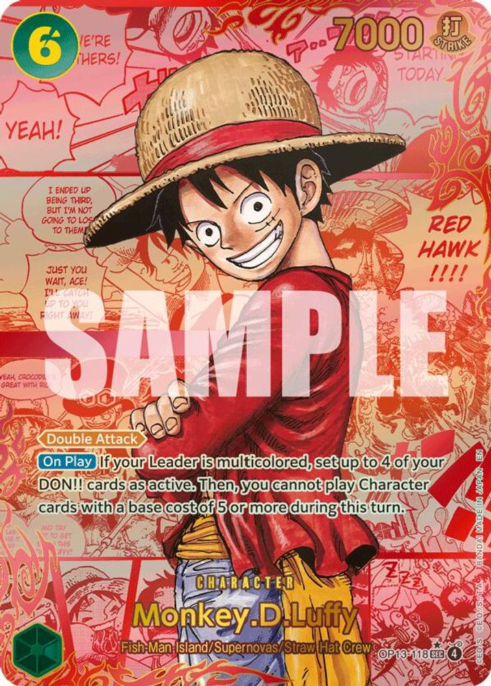 Monkey.D.Luffy (3rd Anniversary) (OP13-118) Foil