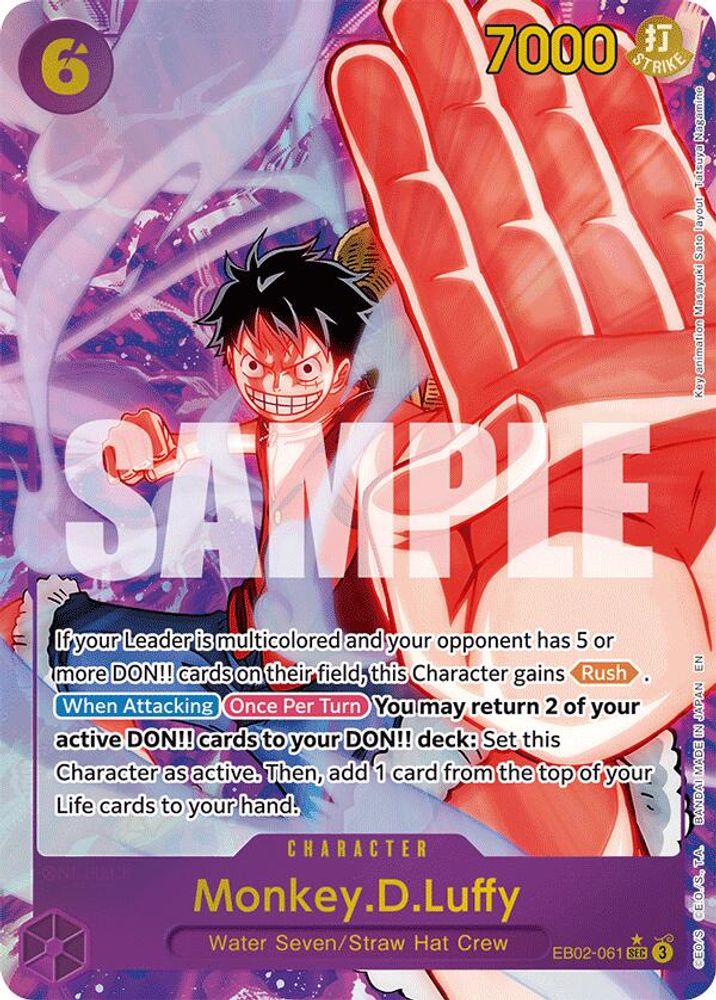 Monkey.D.Luffy (Alternate Art) (EB02-061) Foil