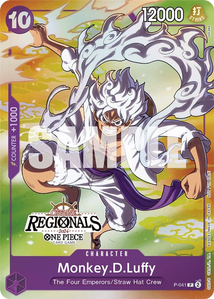 Monkey.D.Luffy (Offline Regional 2024 Vol. 2) [Participant] (P-041) Foil