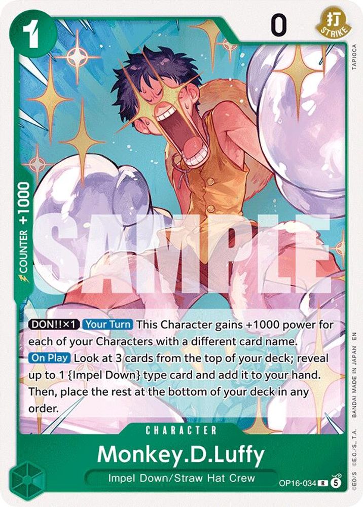 Monkey.D.Luffy (OP16-034) Foil