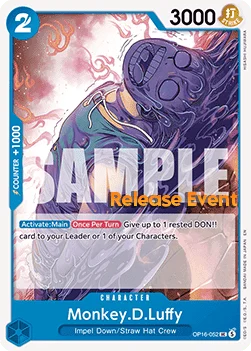 Monkey.D.Luffy (OP16-052) Release Event Cards