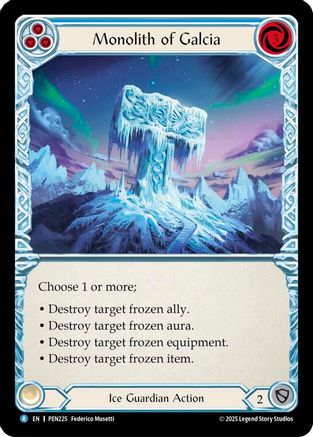 Monolith Of Galcia (Blue) (PEN225) - Compendium of Rathe