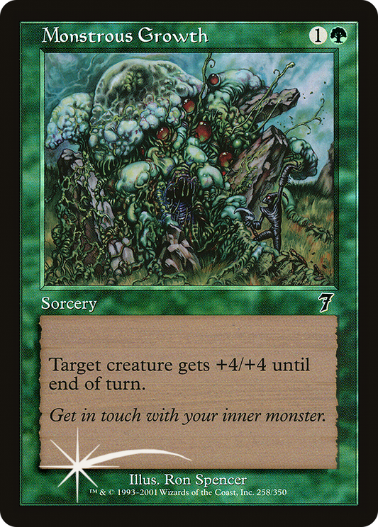 Monstrous Growth (258) Foil - Seventh Edition