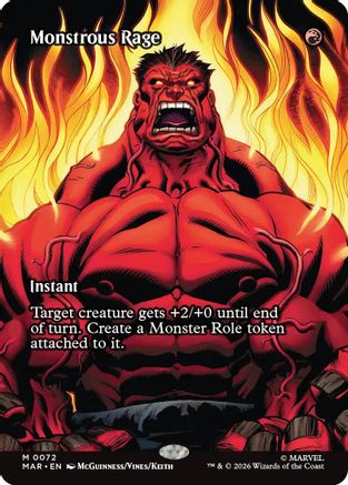 Monstrous Rage (072) Foil - Marvel Universe