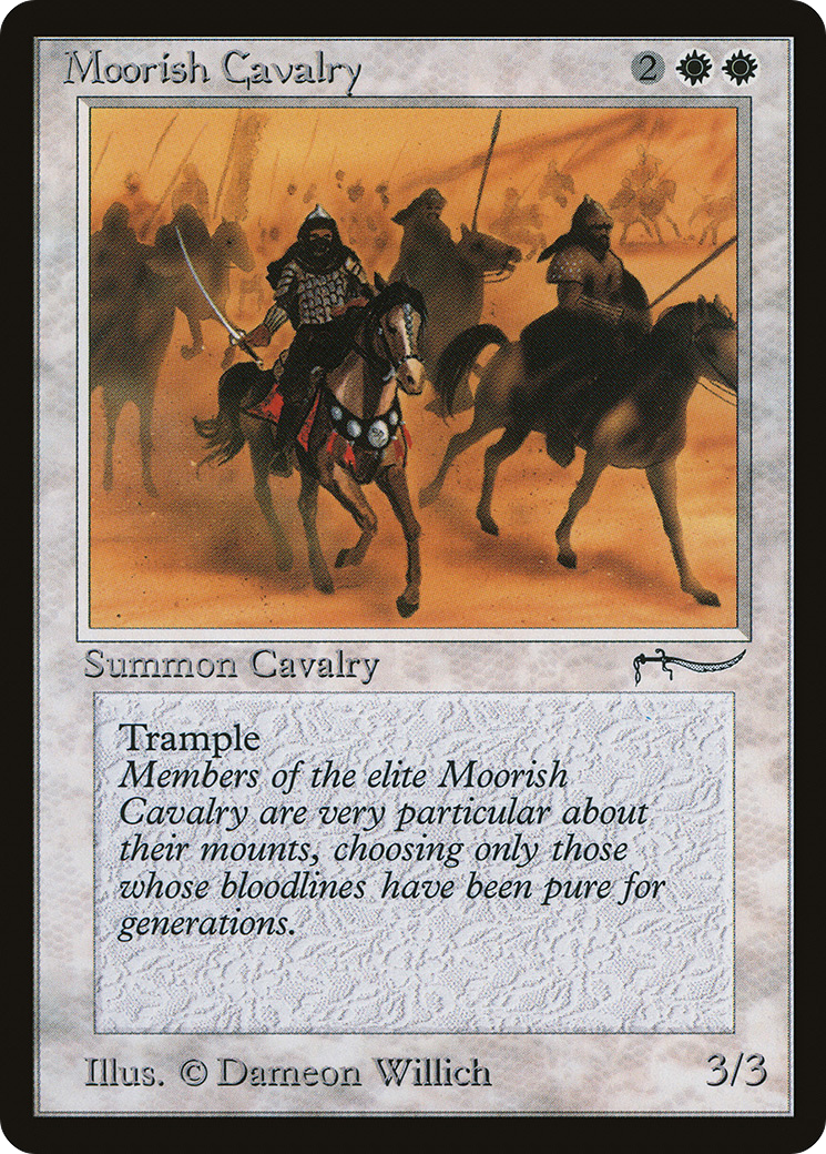 Moorish Cavalry (Dark Mana Cost) - Arabian Nights