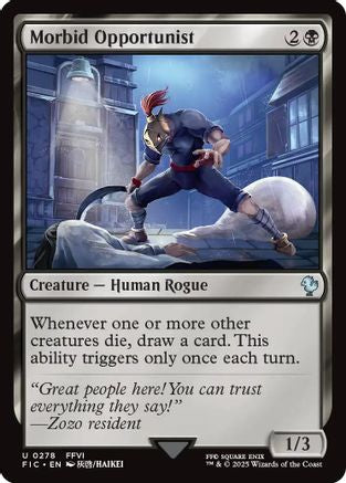 Morbid Opportunist (278) Surge Foil - Commander: FINAL FANTASY