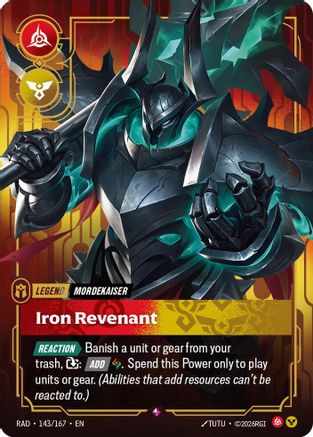 Mordekaiser, Iron Revenant (143) Foil - Radiance