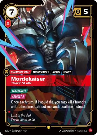 Mordekaiser, Twice Slain (Alternate Art) (020a) Foil - Radiance