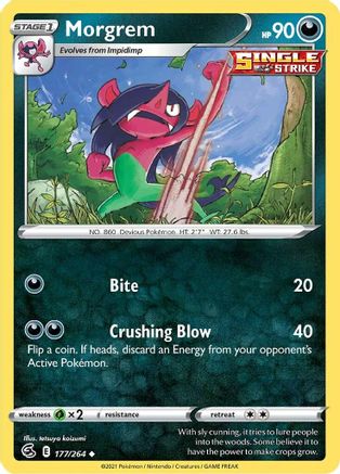 Morgrem (177) Reverse Holofoil - Fusion Strike