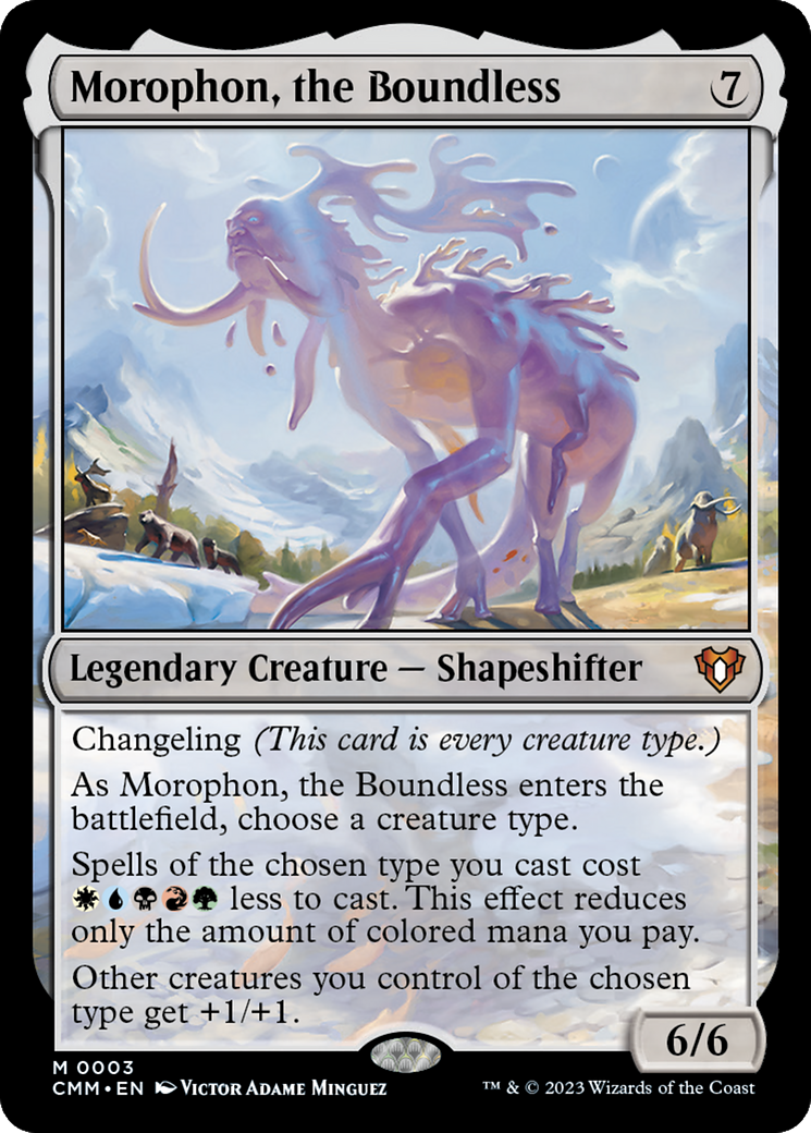 Morophon, the Boundless (003) Foil - Commander Masters