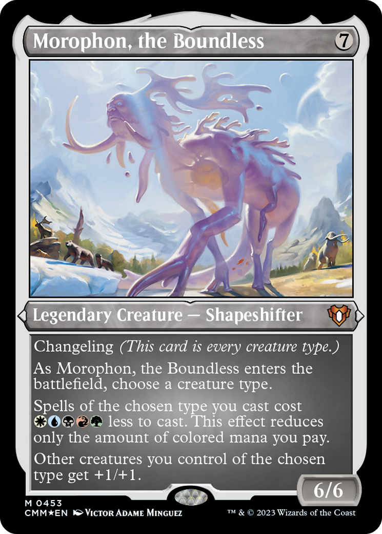 Morophon, the Boundless (453) Etched Foil - Commander Masters