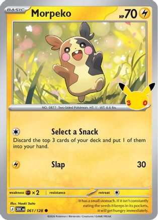 Morpeko (61) Holofoil - 30th Celebration
