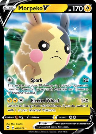 Morpeko V (37) Holofoil - Shining Fates