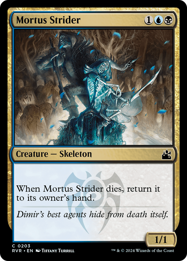 Mortus Strider (203) Foil - Ravnica Remastered
