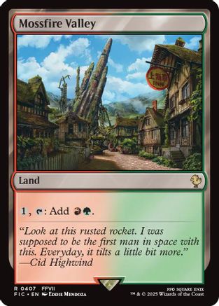 Mossfire Valley (407) Surge Foil - Commander: FINAL FANTASY