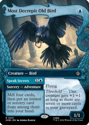 Most Decrepit Old Bird // Speak Secrets (Showcase) (221) Foil - The Hobbit