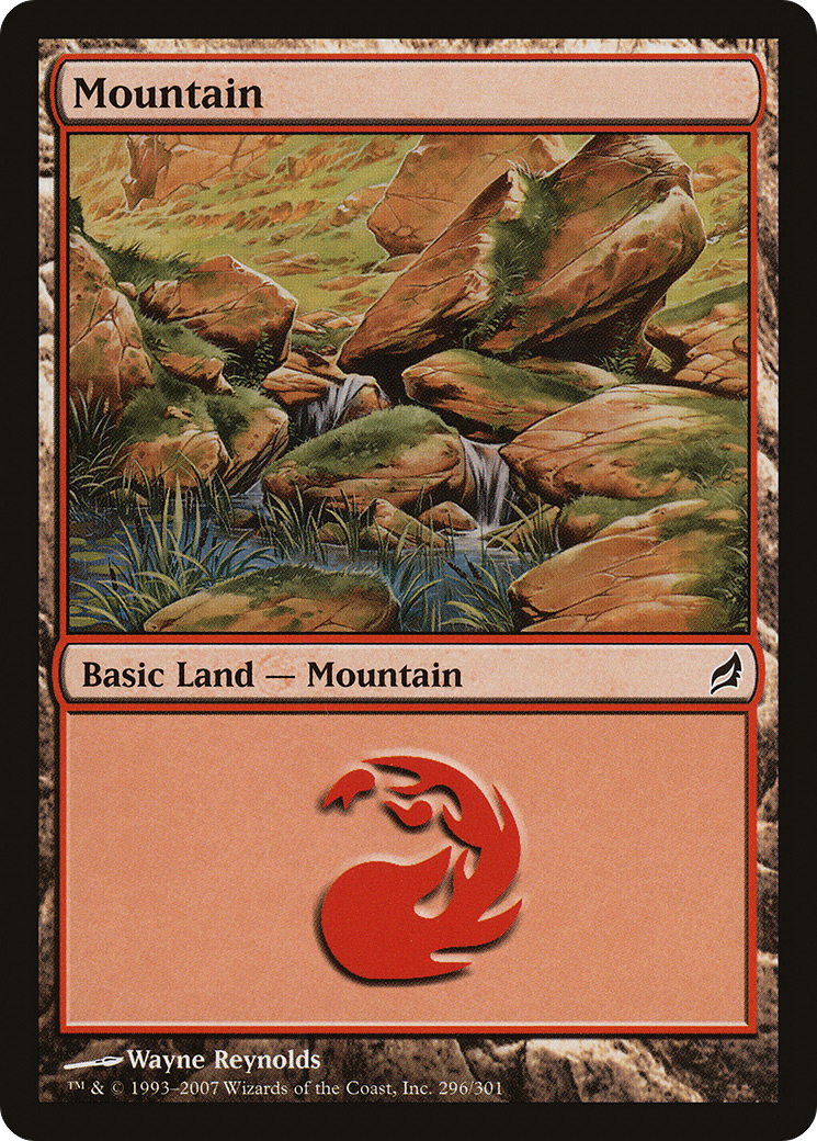 Mountain (296) - Lorwyn Foil