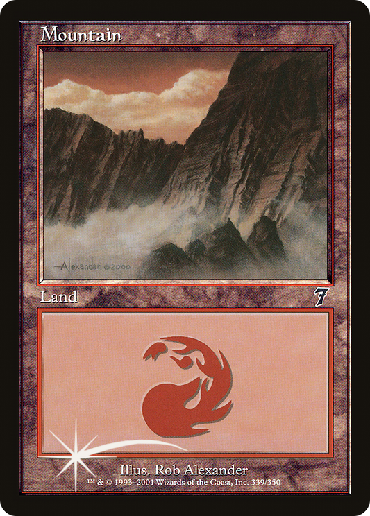 Mountain (339) Foil - Seventh Edition