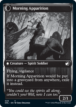 Mourning Patrol // Morning Apparition (028) - Innistrad: Double Feature Foil