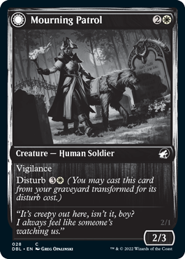 Mourning Patrol // Morning Apparition (028) - Innistrad: Double Feature Foil
