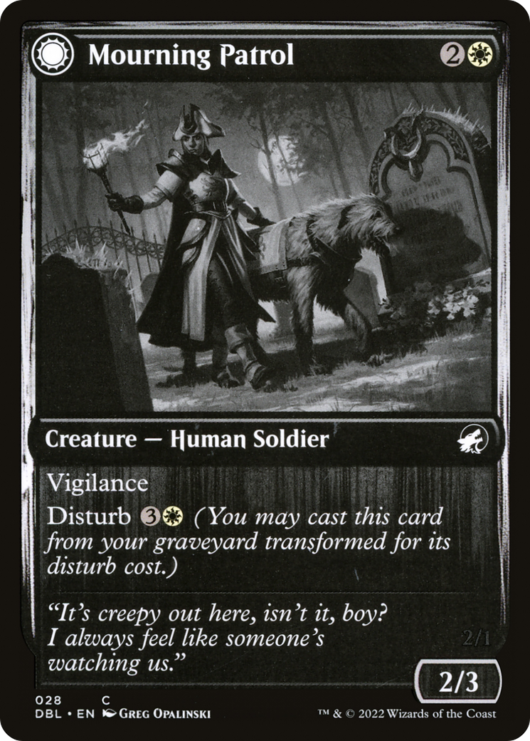Mourning Patrol // Morning Apparition (028) - Innistrad: Double Feature Foil