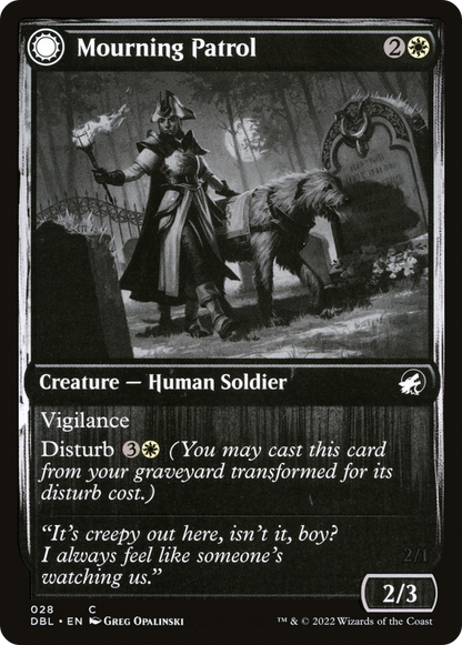 Mourning Patrol // Morning Apparition (028) - Innistrad: Double Feature Foil