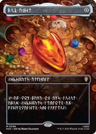 Mox Amber (Borderless) (Dwarvish) (096) Foil - The Hobbit: Eternal-Legal