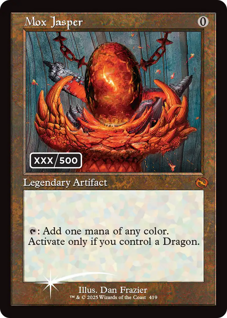 Mox Jasper (Serial Numbered) (419) Foil - Tarkir: Dragonstorm