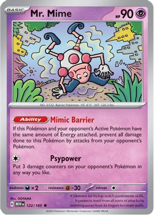 Mr. Mime (122) Reverse Holofoil - 151