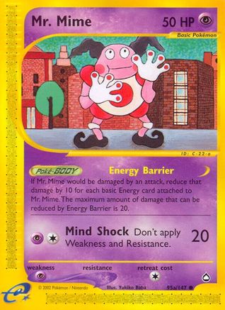 Mr. Mime (95a) Reverse Holofoil - Aquapolis