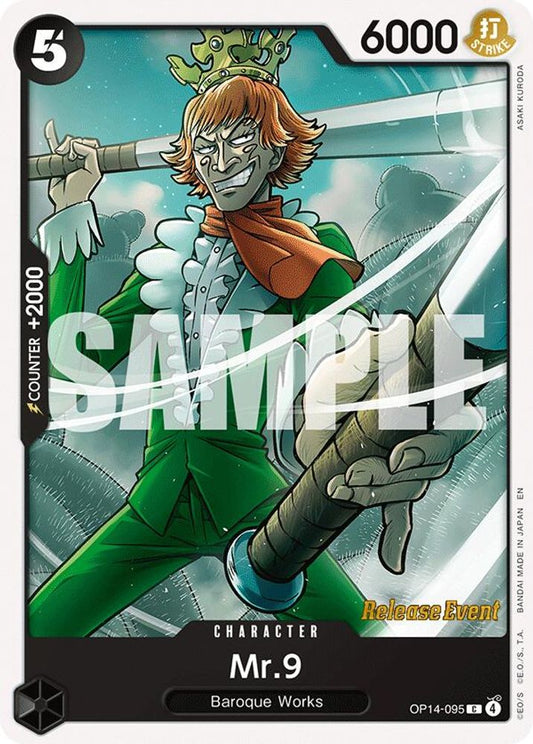 Mr.9 (OP14-095) Release Event Cards