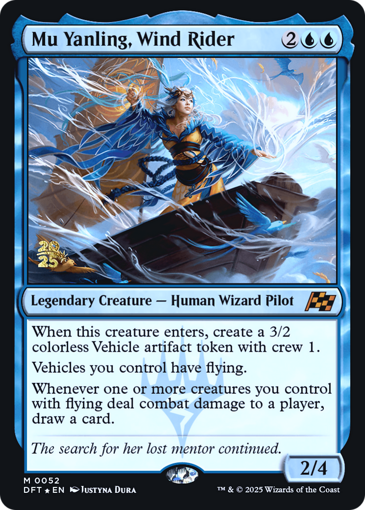 Mu Yanling, Wind Rider (Prerelease) (052) Foil - Aetherdrift