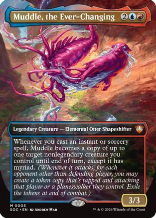 Muddle, the Ever-Changing (Borderless) (005) - Commander: Secrets of Strixhaven