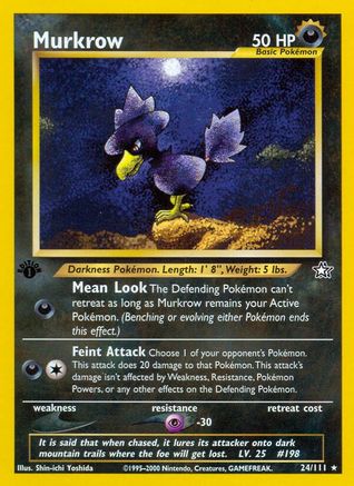 Murkrow (24) (1st Edition) - Neo Genesis