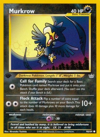 Murkrow (46) (1st Edition) - Neo Revelation