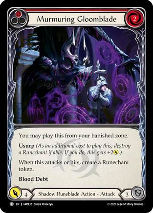 Murmuring Gloomblade (Red) (IAR132) Rainbow Foil - Usurp the Shadow Throne