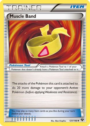 Muscle Band (121) Reverse Holofoil - XY Base Set