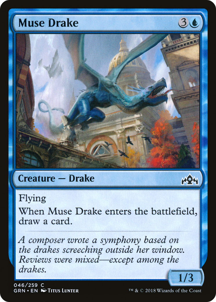Muse Drake (046) - Guilds of Ravnica Foil