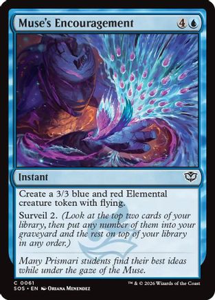 Muse's Encouragement (061) Foil - Secrets of Strixhaven