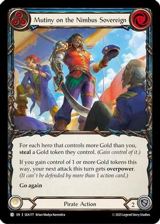 Mutiny on the Nimbus Sovereign (SEA177) Rainbow Foil - High Seas