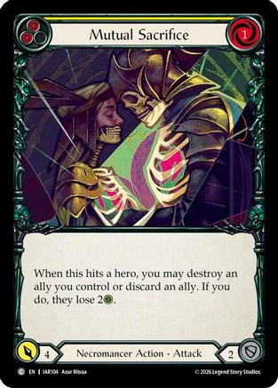 Mutual Sacrifice (Yellow) (IAR104) Rainbow Foil - Usurp the Shadow Throne