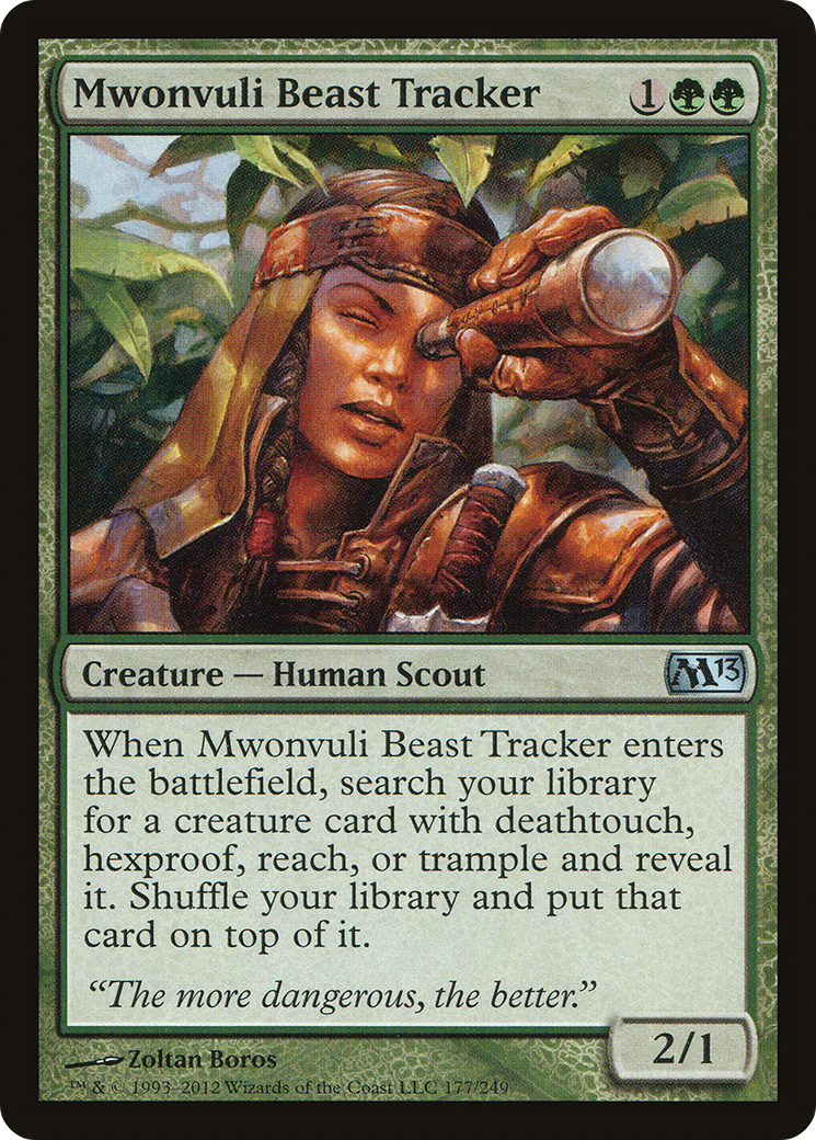 Mwonvuli Beast Tracker (177) Foil - Magic 2013