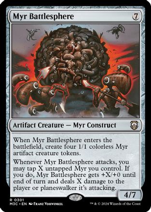 Myr Battlesphere (301) Ripple Foil - Commander: Modern Horizons 3