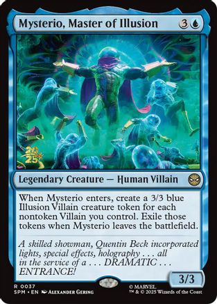 Mysterio, Master of Illusion (Prerelease) (037) Foil - Marvel's Spider-Man