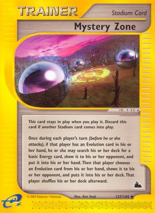 Mystery Zone (137) Reverse Holofoil - Skyridge
