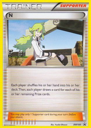N (Supporter) (BW100) - Black Star Promos