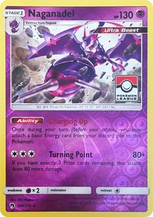 Naganadel (Pokemon League) (108) Reverse Holofoil - Lost Thunder